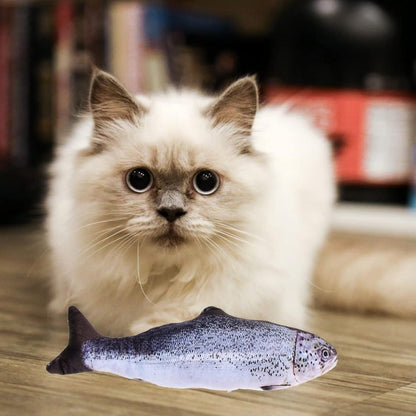 Realistic Fish Plush Toys for Cats